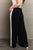 Culture Code Keep It Casual Full Size Color Block Stripe Long Pants in Black