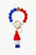 Contrast Tassel Bead Wristlet Key Chain
