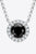 Two-Tone 1 Carat Moissanite Round Pendant Necklace