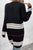 Striped Rib-Knit Drop Shoulder Open Front Cardigan