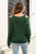 Cold Shoulder V-Neck Cable-Knit Pullover Sweater