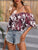 Floral Spaghetti Strap Cold-Shoulder Blouse