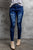 Mid-Rise Waist Distressed Skinny Jeans