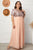Plus Size Sequined Spliced Maxi Dress
