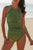 Cutout Ruched Tankini Set