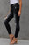 Button Fly Hem Detail Ankle-Length Skinny Jeans