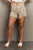 RISEN Katie Full Size High Waisted Distressed Shorts in Sand