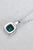 Zircon Pendant 925 Sterling Silver Necklace