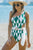 Geometric Print Cutout One-Shoulder One-Piece Swimsuit