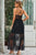 Lace Crisscross Back Sleeveless Maxi Dress