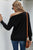 Zipper Detail Boat Neck Dropped Shoulder Sweatshirt