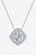 1 Carat Moissanite Geometric Pendant Necklace