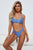 Ruched Spaghetti Strap Bikini Set