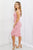 Capella Flatter Me Full Size Ribbed Front Tie Midi Dress in Blush Pink
