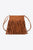 PU Leather Crossbody Bag with Fringe
