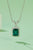 1.25 Carat Lab-Grown Emerald Pendant Necklace