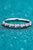 Moissanite Rhodium-Plated Half-Eternity Ring